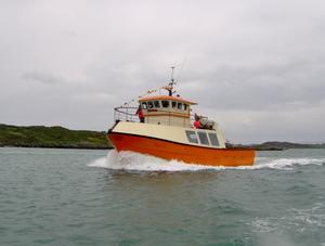 Cailín Óir at sea